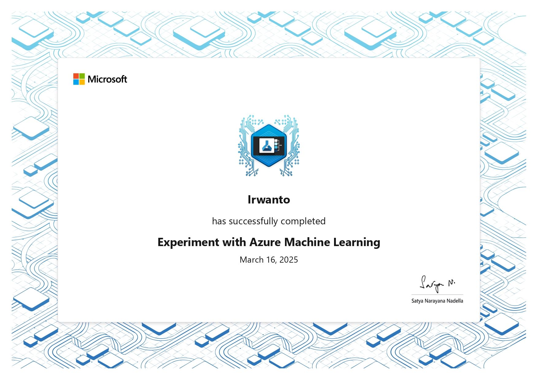 Experiment with Azure Machine Learning